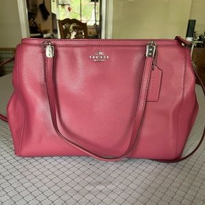 Coach Women’s Cranberry Red Leather handbag